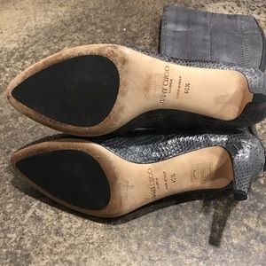 Jimmy Choo snake skin boots size 10.5